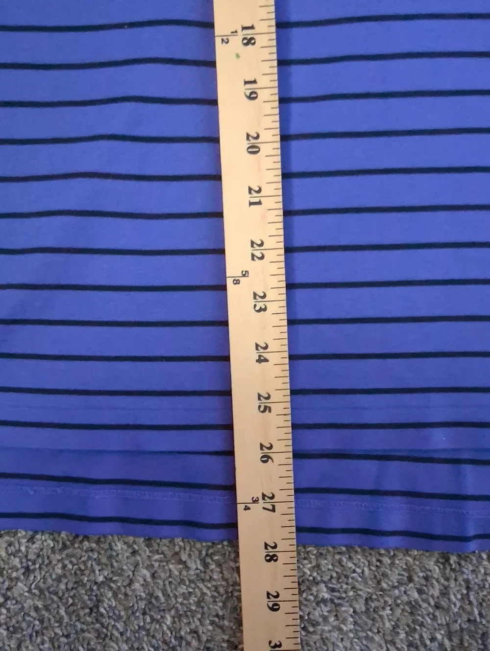 Polo Ralph Lauren Pima Soft Touch Striped Polo Shirt Blue Black Large